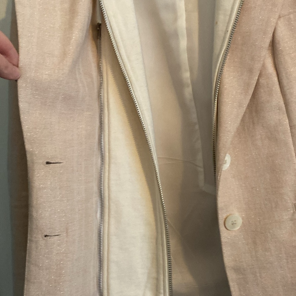 Vintage Veronica Beard 100% Linen Blazer Medium - Picture 7 of 13